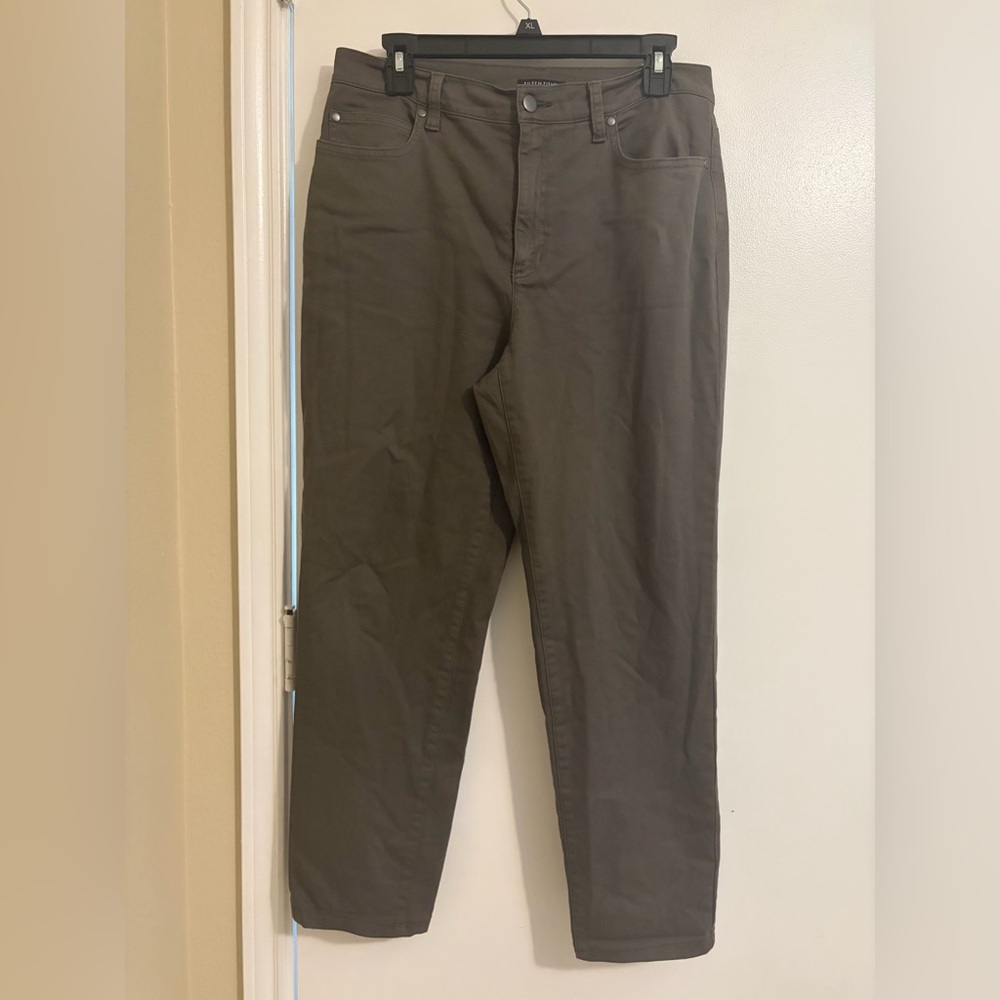 Eileen Fisher Olive-Brown Pants